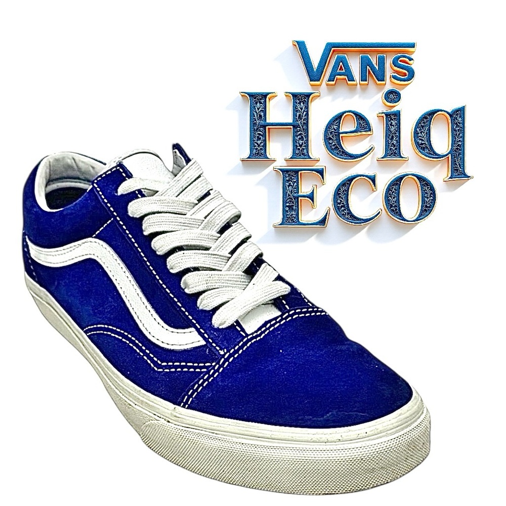 Vans Authentic HeiQ Eco Dry Water Repellent Blue White Sneakers Men’s 10.5M